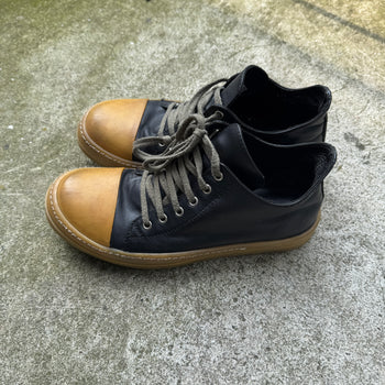 Rick Owens SS18 Dirt Leather Low Ramones Gum