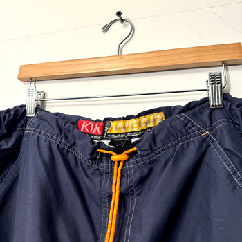 1990s KIKWEAR BAGGY NYLON CARGO RAVER PANTS