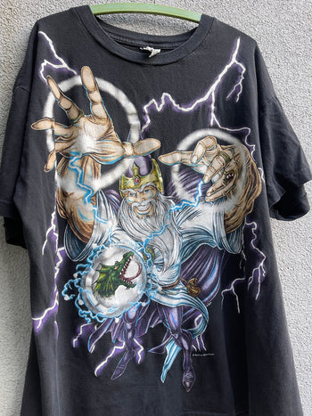 1990s AMERICAN THUNDER VIKING WIZARD TEE