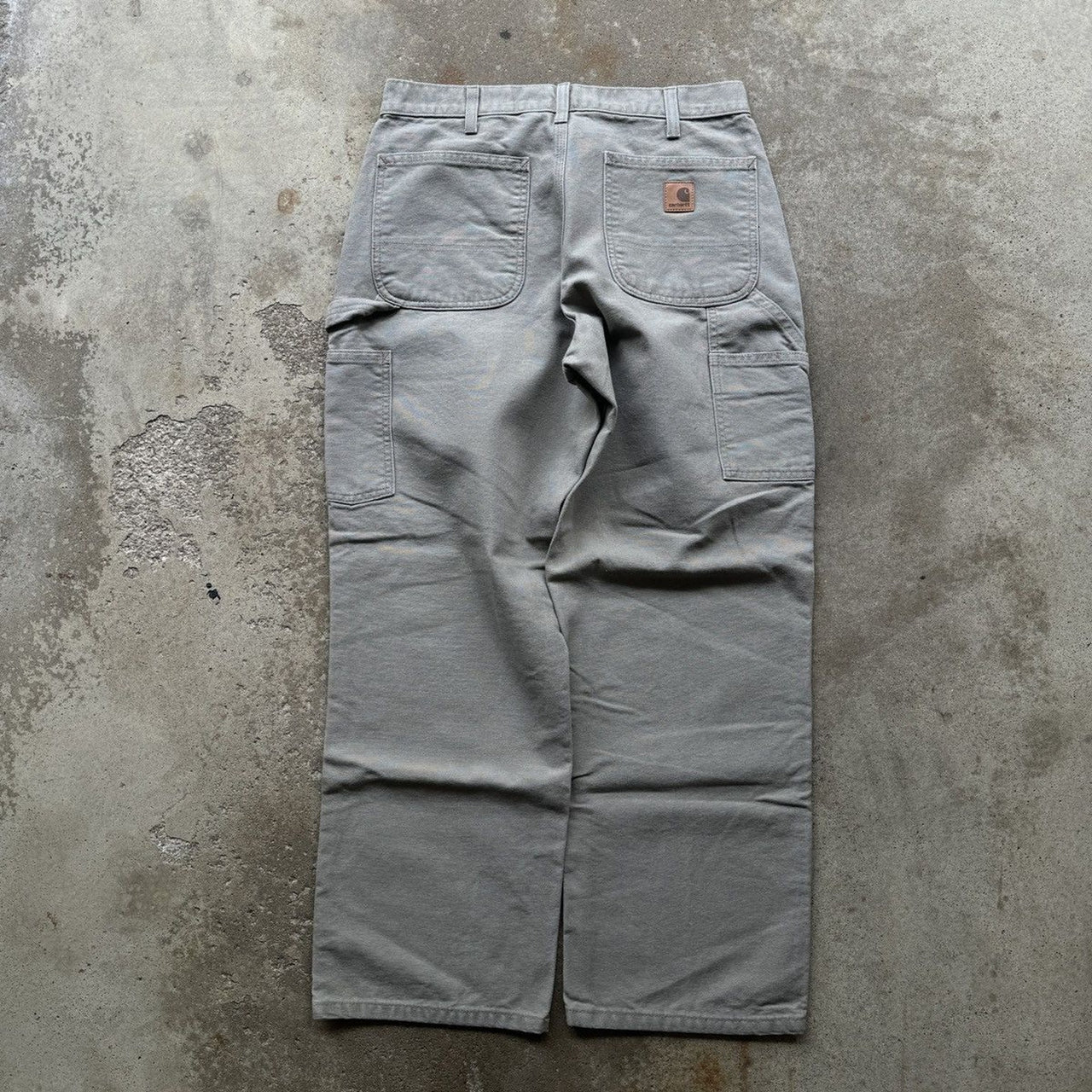 2000S CARHARTT TAN BAGGY CANVAS CARPENTER PANTS