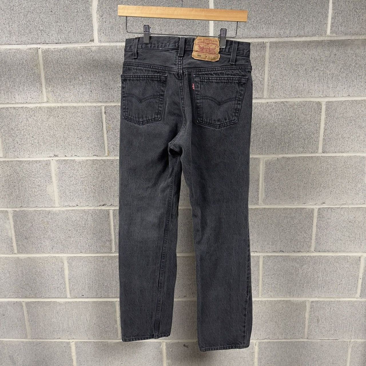 1990s Levi's 501 Faded Black Jeans - Made in USA
