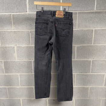 1990s Levi's 501 Faded Black Jeans - Made in USA