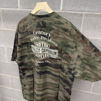 2000s Harley Davidson Camo Tee