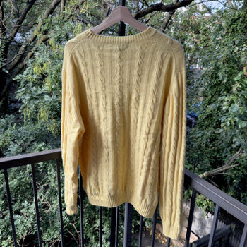 Paul Stuart Cashmere Cable Crewneck Sweater