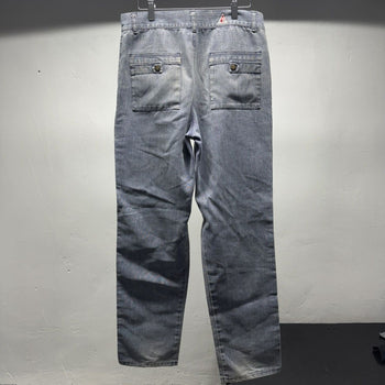 1990s Y2K Faded Thrashed Denim Cargo Jeans