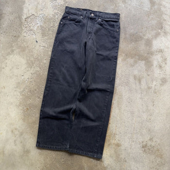 1990S LEVI'S 562 LOOSE FIT BAGGY DENIM BLACK SKATER JEANS