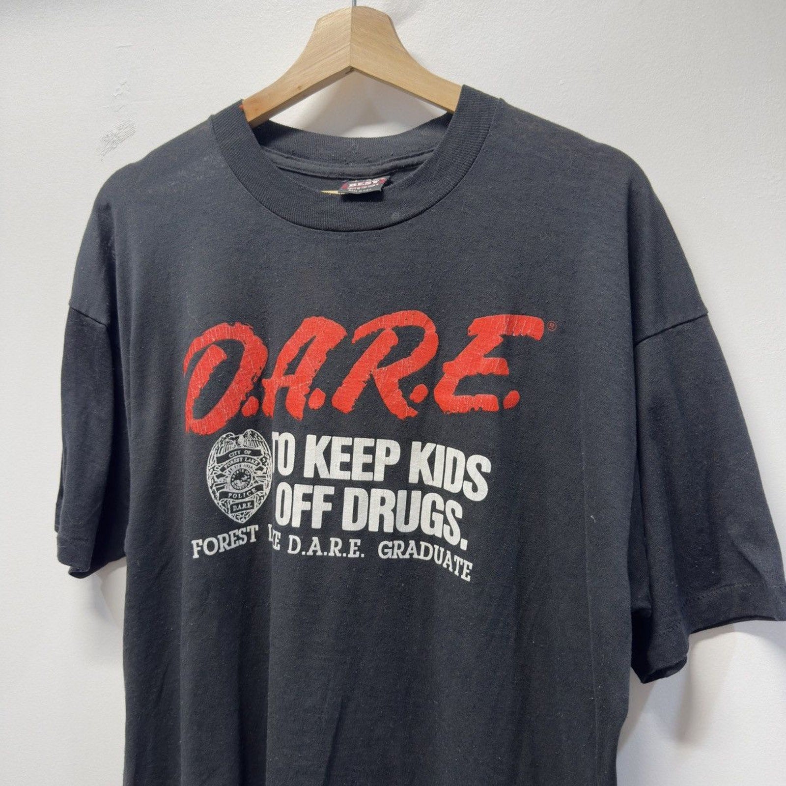 Vintage 1990s DARE Keep Kids Off Drugs Tee