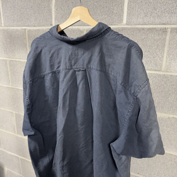 2000s Gap Faded Blue Cotton Linen Shirt