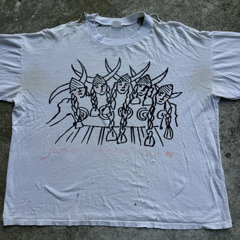 1988 JANE SIBERRY INGRIDS TOUR TEE THRASHED