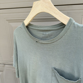 2000s Faded Green Thrashed Distressed Tee