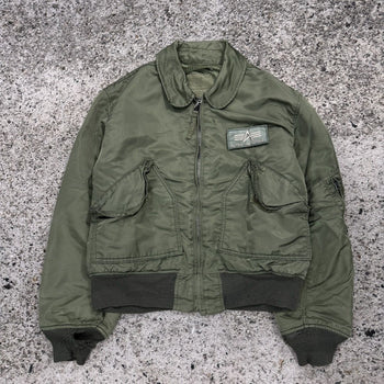 1980s Faded Thrashed Alpha Industries CWU 45-P Flight Bomber Jacket