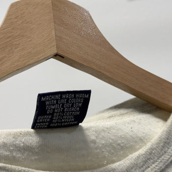 Vintage 1990s Duofold Wool Cotton Beige Longsleeve Shirt