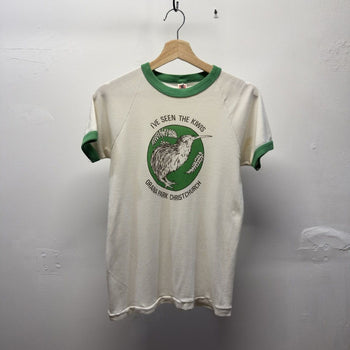 Vintage 1970s New Zealand Kiwi Bird Ringer Tee