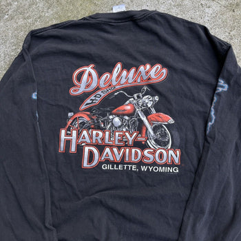 2000S HARLEY DAVIDSON LIGHTNING THUNDER MAKE SOME NOISE LONGSLEEVE TEE