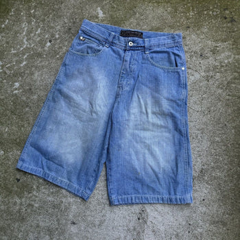 2000S Y2K BAGGY SOUTHPOLE DENIM SKATER JEAN SHORTS JORTS