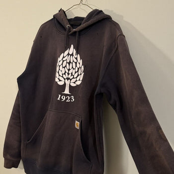 THRASHED FADED CARHARTT FADED TREE PRINT HOODIE