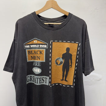 Vintage 1990s Faded Black Men Are The Greatest Tee