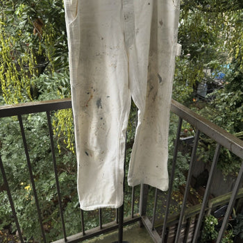 1980s Sears Faded Paint Splattered Carpenter Work Pants