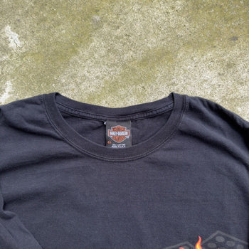 2000S HARLEY DAVIDSON DICE FLAMES LONGSLEEVE TEE