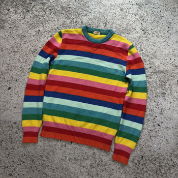 Saint Laurent Paris Hedi Slimane AW15 Rainbow Stripe Sweater