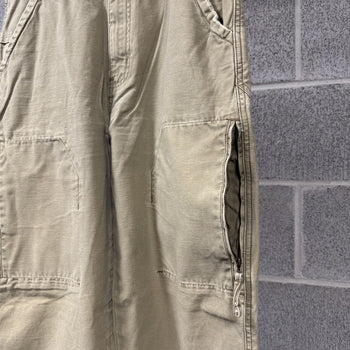 1990s Y2K Mossimo Tan Canvas Cargo Pants