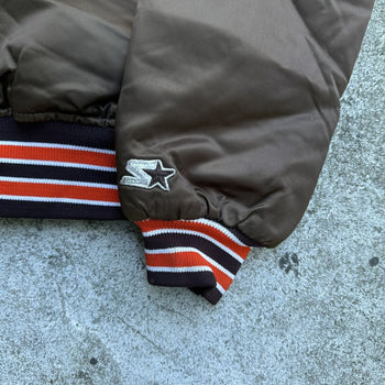 1990s CLEVELAND BROWNS NFL SATIN STARTER JACKET