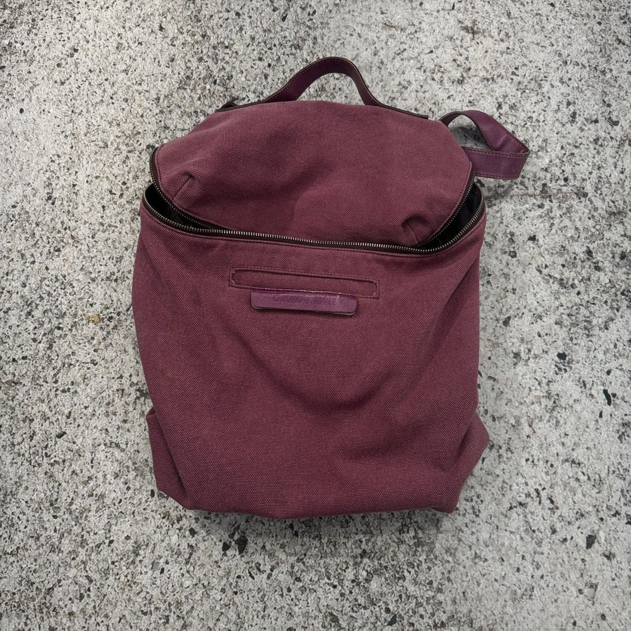 2000S EMPORIO ARMANI CANVAS ZIP BACKPACK