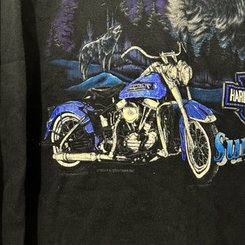 1990s HARLEY DAVIDSON SURIVOR WOLF LONGSLEEVE TEE