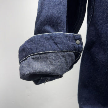 1930s 1940s WW2 One Pocket Selvedge Denim Chore Coat Union Made