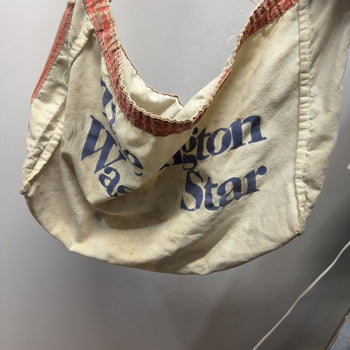 1960s Washington Star Newspaper Paperboy Bag Distressed Canvas