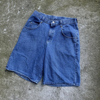 1990s LEE PIPES BAGGY DENIM SKATER JEAN SHORTS JORTS