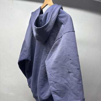1990s Carhartt Faded Distressed Thermal Lined Zip Up Hoodie