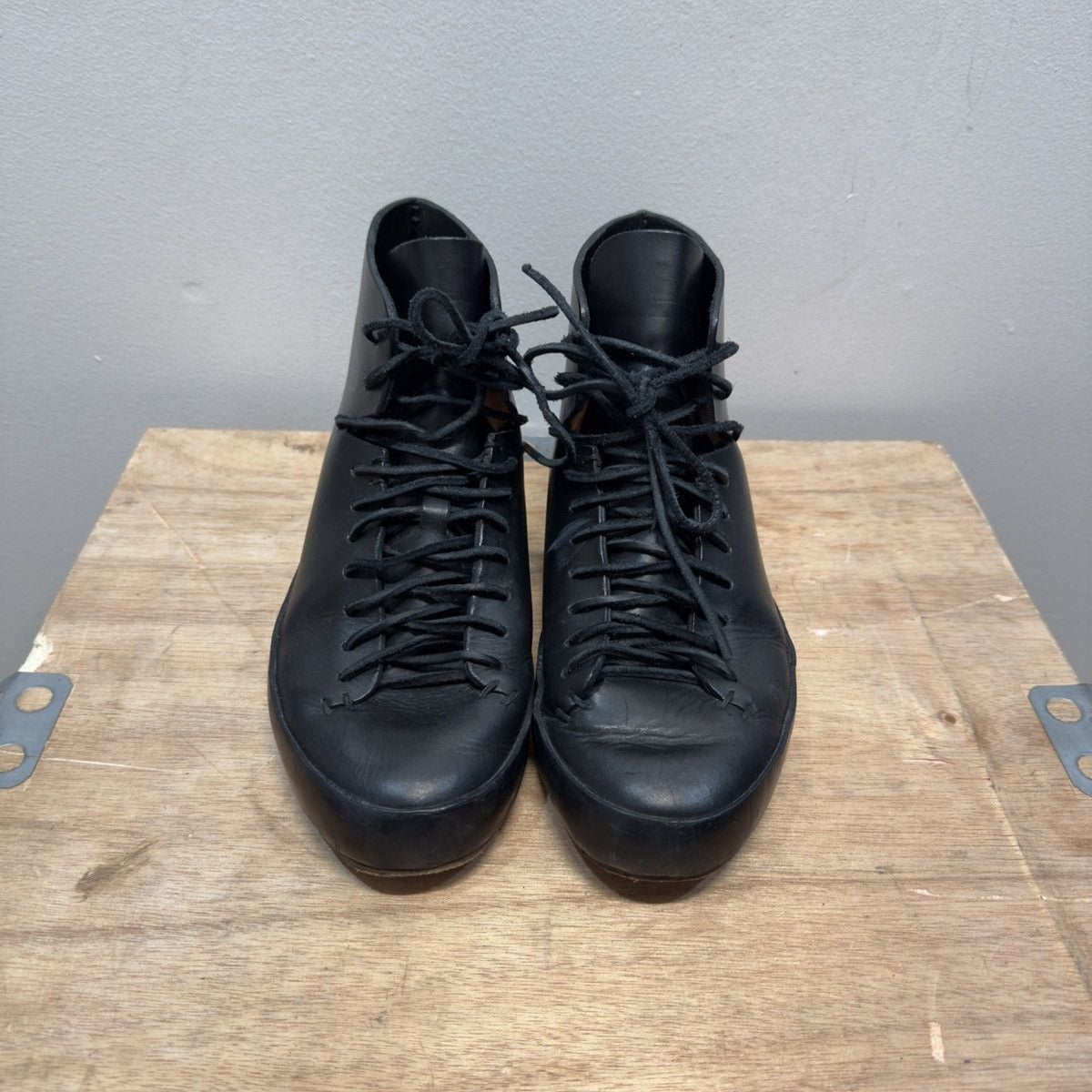 Feit Handsewn High Black Leather Shoes