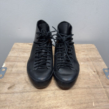 Feit Handsewn High Black Leather Shoes