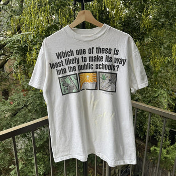1990s Guns God Drugs Public Schools Tee