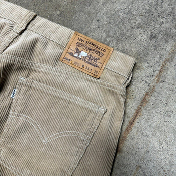 1990s Levi's 565 Baggy Loose Wide Leg Corduroy Pants