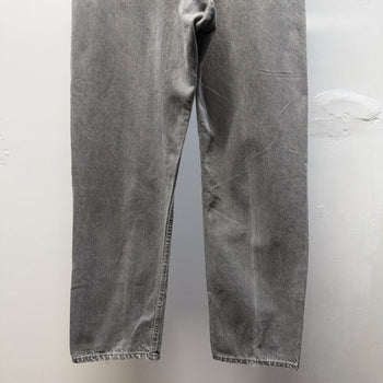 Vintage 1980s Levi's 501 Made in USA Faded Distressed Grey Jeans