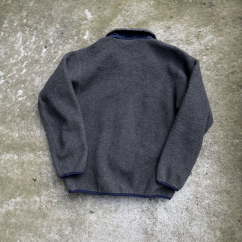 Polar PATAGONIA con cremallera completa, años 90, fabricado en EE. UU., color gris
