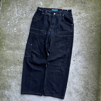 1990S/2000S Y2K BAGGY RAIDER DENIM CARPENTER SKATER JEANS