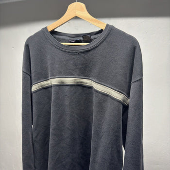 2000s Faded Ribbed Cotton Longsleeve Shirt