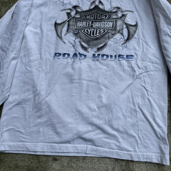 2000S HARLEY DAVIDSON ROAD HOUSE METAL FLAME LONGSLEEVE TEE