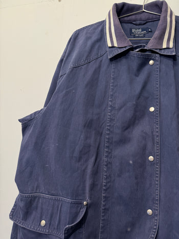 1980s 1990s POLO RALPH LAUREN CANVAS FIREMAN’S JACKET