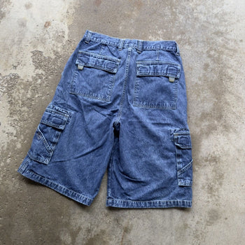 2000S UTILITY BAGGY CARGO DENIM SKATER JEAN SHORTS JORTS