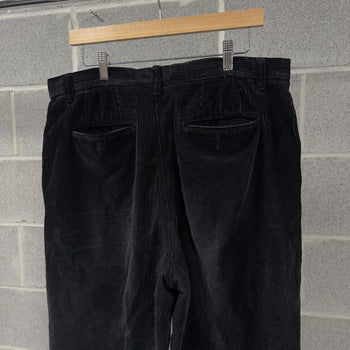 2000s Black Corduroy Baggy Wide Leg Pants