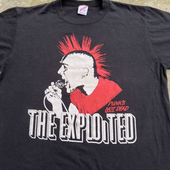 1980s THE EXPLOITED PUNK'S NOT DEAD TEE