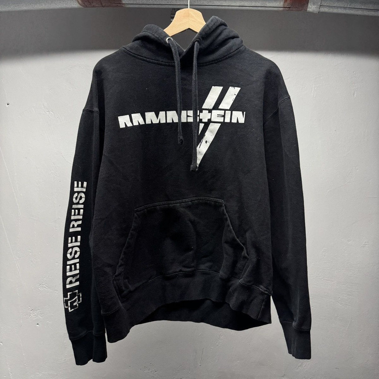 2004 Rammstein Band Hoodie Faded