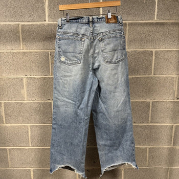 2000s Y2K Bullhead Baggy Wide Leg Thrashed Distressed Jeans