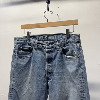 Vintage 1980s Made in USA Levi's 501 Faded Jeans