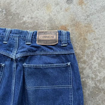 2000S Y2K BAGGY CARPENTER DENIM SKATER SHORTS JORTS