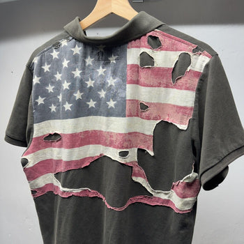 Denim & Supply Ralph Lauren Distressed American Flag Shirt
